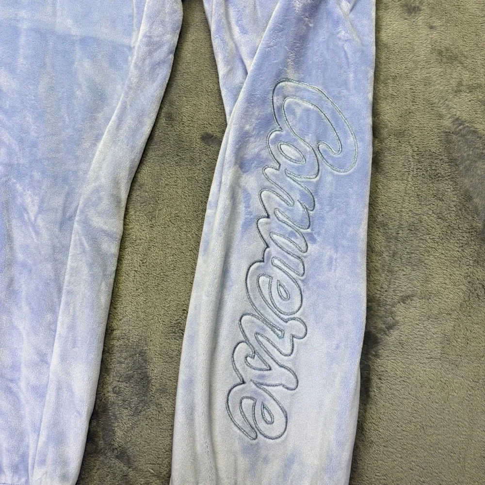 Converse Velour Joggers Youth Large 12/13‎ Lavender Purple Velvet Sweatpants Y2K